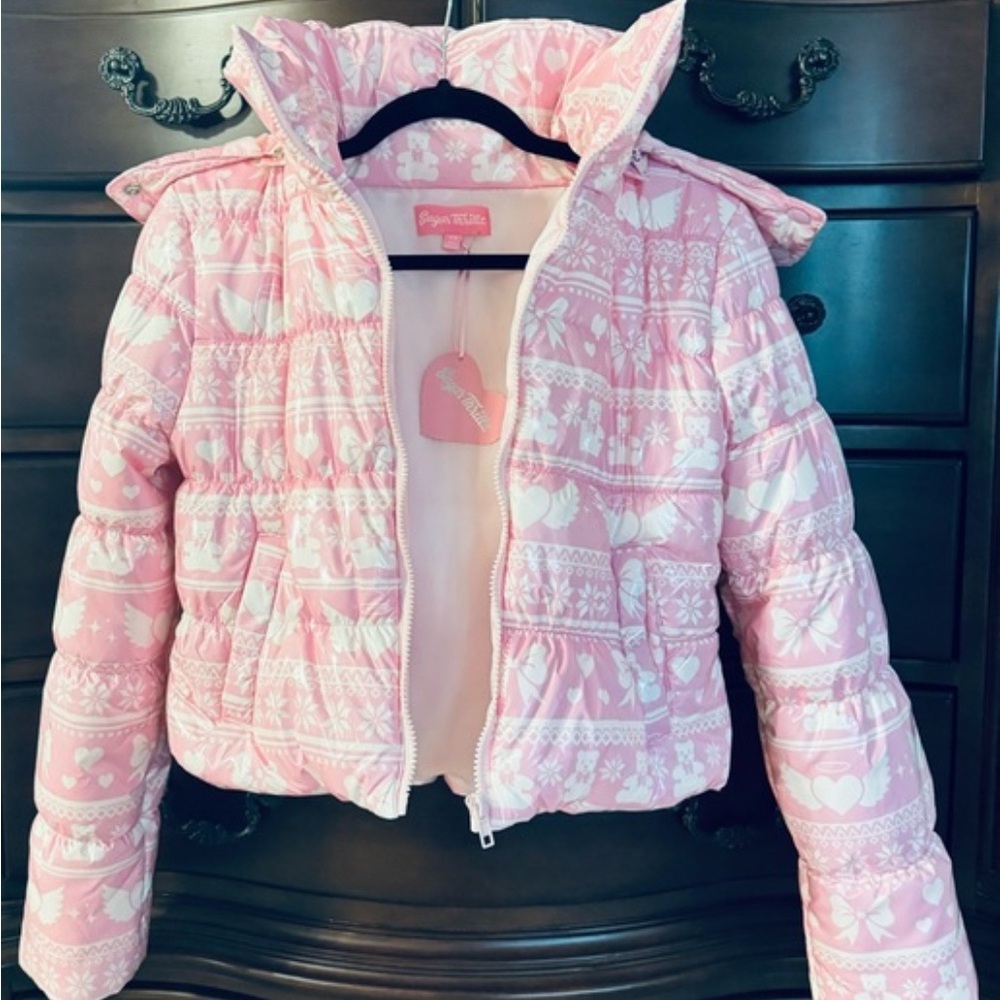 Fairy Island Patterned Jacket and Pants Set both size small